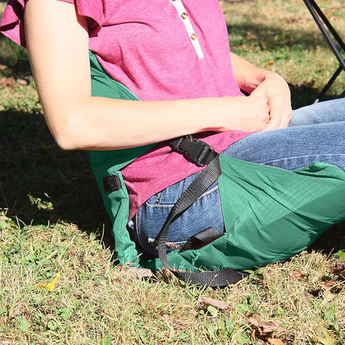 Folding Stadium Seat Cushion with Backrest Portable Bleacher Pad for Camping Fishing15.8'' x 16.5''Lightweight Chair with Backrest for Outdoor Sports and Concerts (Forest Green)