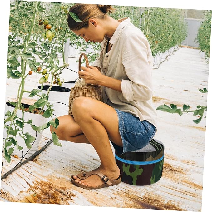 SUPVOX Outdoor Portable Stool Breathable Foam Seat for Gardening Camping Fishing Durable Lightweight High for Adults Versatile Use As Step Stool Tea Table