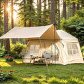 YOLENY Inflatable Camping Tent for 4-6 Person Easy Setup Portable Water-Resistant Cabin Tent with Mesh Windows &amp Pumps