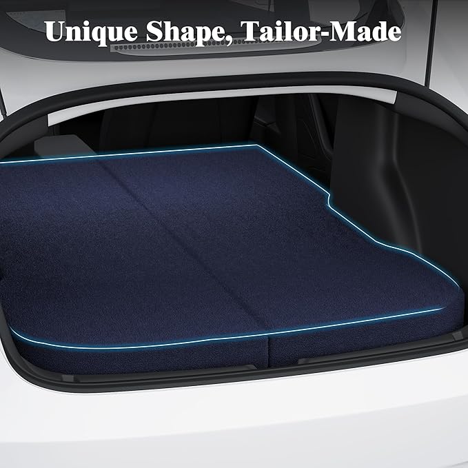 4 Memory Foam Camping Mattress for Tesla Model 3 74 x 43 CertiPUR-US Foam Car Bed Mattress Dark Blue