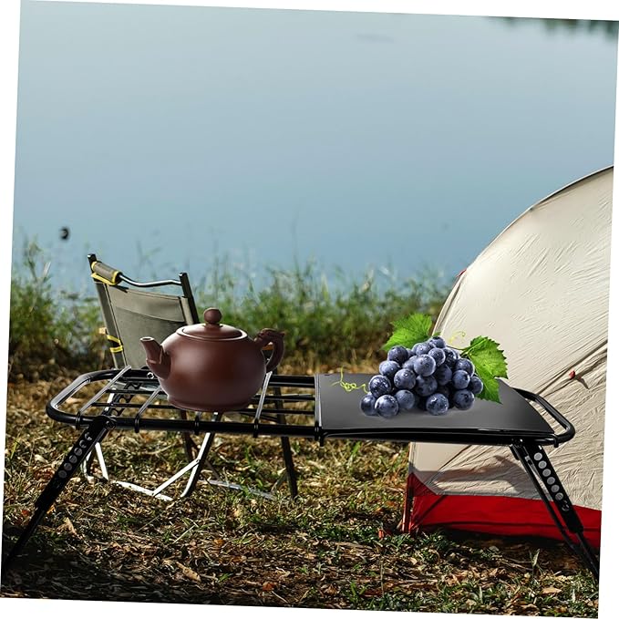VICASKY Telescopic Folding Table Adjustable Height for Camping BBQ Picnic Portable Outdoor Table
