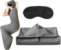 Sleep Pod - Weighted Wearable Blanket Hoodie for Anxiety Relief &amp Deep Sleep Portable Personal Sleeping Bag for Travel Camping and Cozy Lounging