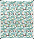 Camping Sun Shelters Cute Sea Otter Pattern Beach Canopy 126 * 110.2in