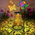Butterfly Solar Lanterns Outdoor WaterproofGarden Decor Gifts for Women Mom GrandmaHanging Solar Lights with Sheep Hook for Yard Patio Pathway Porch