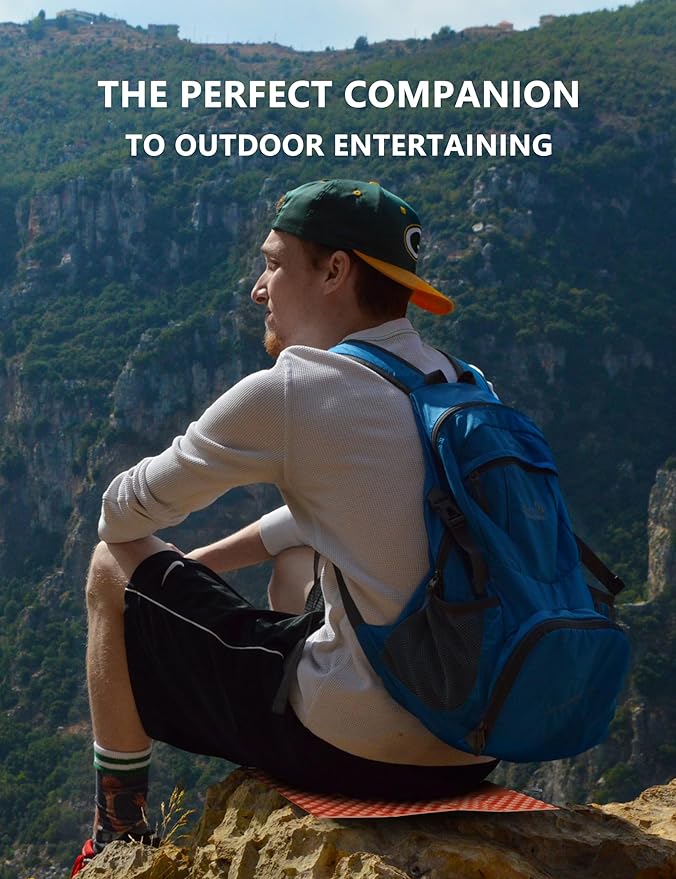 Foam Hiking Seat Sit Pad Sit Pads for Backpacking Seat Cushion with Carabiner Clips Carry Bag Waterproof Foam Seat for Camping Hiking Outdoor 4pack