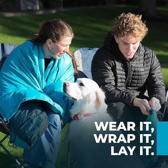 Puffy Blanket for Cold Weather - Down Camping Blanket with Sustainable Insulation Lightweight &amp Warm Outdoor Camping Quilt Water-Resistant Compact &amp Packable