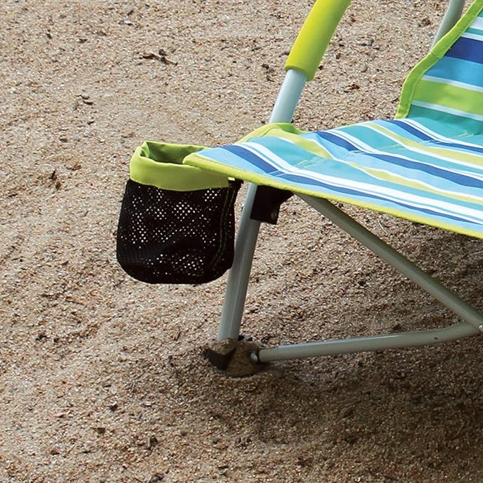 Coleman Utopia Breeze Lightweight Beach Chair with Cup Holder Comfortable Portable Outdoor Chair with Carry Bag Supports up to 250lbs Great for Beach &amp Yard