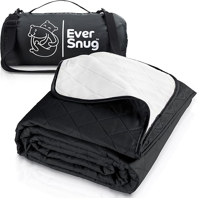 EverSnug Large Waterproof Outdoor Blanket - Extra Thick Premium Quilted Fleece Waterproof &amp Windproof Great for Camping Picnics Beaches Stadiums Dogs