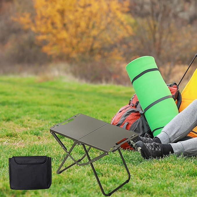 Folding Camping Table Foldable Table Multipurpose Portable Folding Table Outdoor Table for Camping Patio Barbecue Outdoor Green