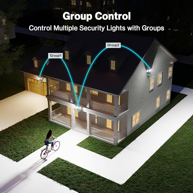 Olafus 65W Smart LED Flood Light Outdoor with Motion Sensor 6500LM 2700K-6500K WiFi Security Light Works with Alexa/Google Motion Detector Lights with App Control IP65 Floodlight Outside (Black)