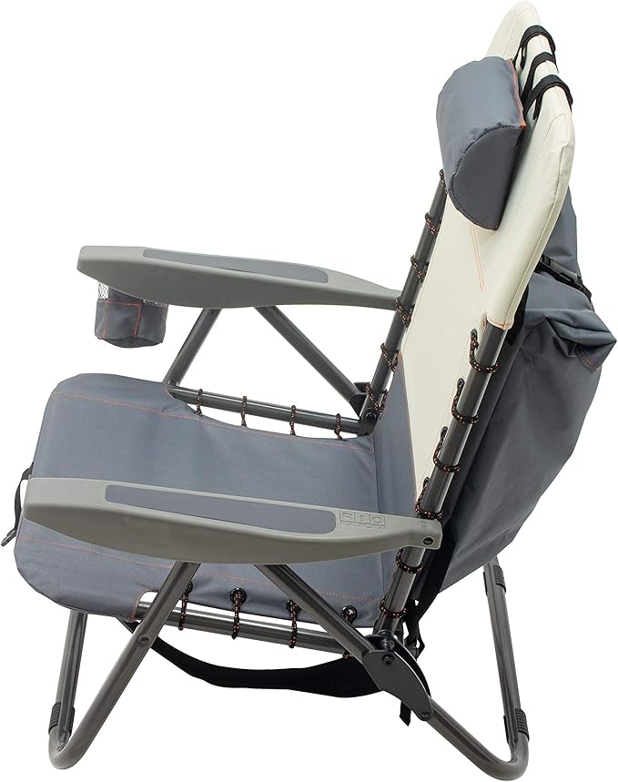 Rio Gear 4-Position Lace-up Suspension Backpack Camping Chair with Removable Backpack Bag