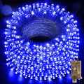 Hezbjiti Christmas String Lights Outdoor 1000 LED 394ft 8 Lighting Modes Christmas Fairy Lights with Remote and Timer for Home Birthday Wedding Party Tree Decorations (1000 LED Blue)