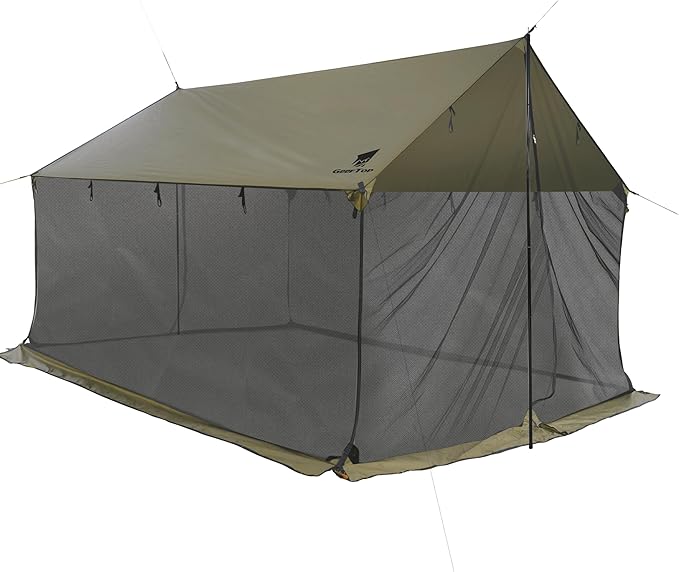GEERTOP Lightweight Waterproof Camp Tarp Screen House Hammock Bug Net for Camping Backpacking Outdoor Travel