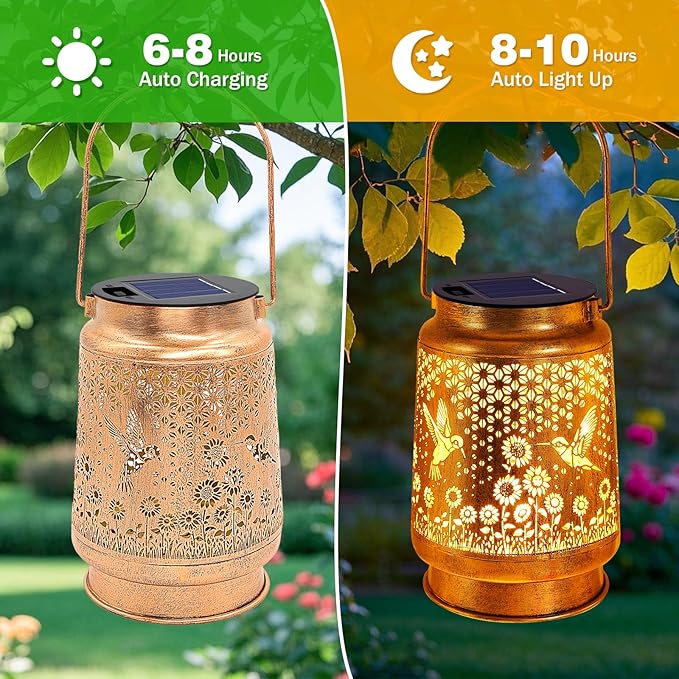 4 Pack Solar Light Replacement Top(Top Size 2.76inch Bottom Size 2.36 inch) Waterproof Solar Lanterns Replacement top for Outdoor DIY Hanging Lanterns(Warm White)