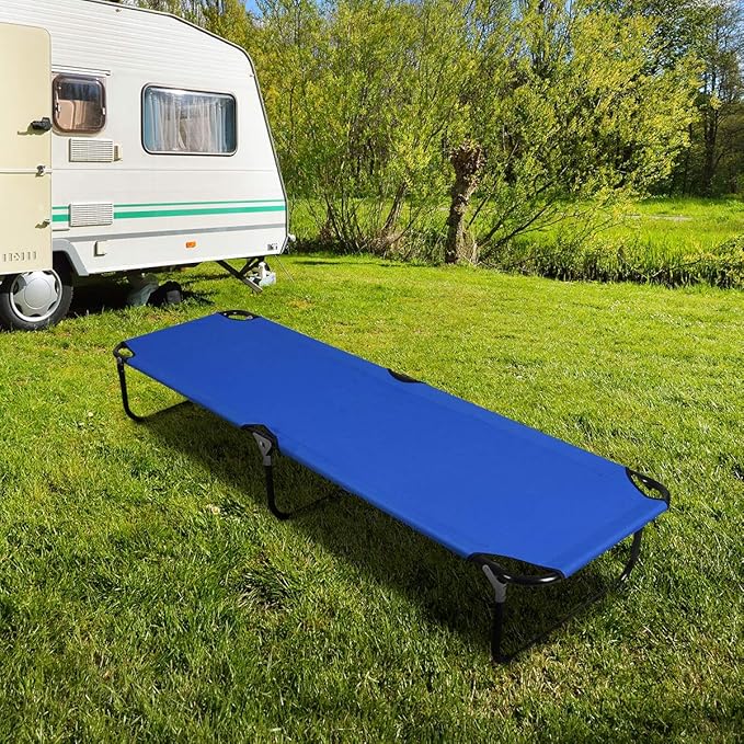 Gymax Folding Camping Cot Portable Sleeping Cot Ultra Lightweight Heavy Duty Bed for Adults Indoor &amp Outdoor Use 300 lbs