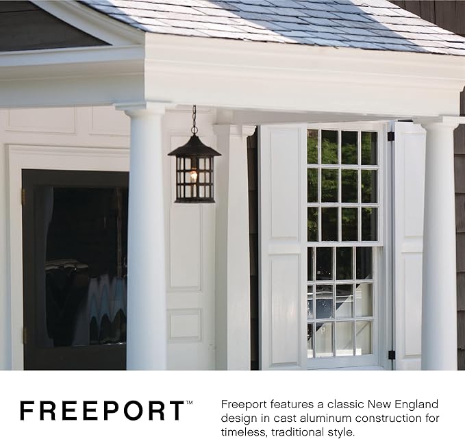 Hinkley Freeport One Light Large Outdoor Wall Mount Lantern Black