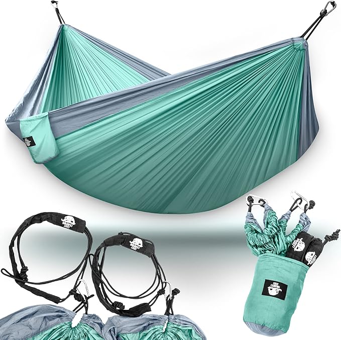 Legit 2 Person Camping Hammock - Double Tree Hammock - Portable &amp Heavy Duty - Perfect for Outdoor &amp Travel