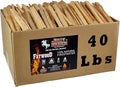 40lb Fatwood Fire Starter Sticks | 100% Natural Fire Starters for Grill Campfire Wood Stoves Bonfires | Easy Firestarter w/Just 2 Sticks in All Weather Conditions by Billy Buckskin (40lb Box)