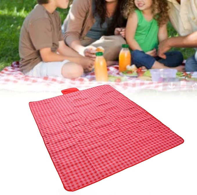 Picnic Blanket for 6-8 People | Sheds Water &amp Sheds Sand Oxford Fabric | Foldable Outdoor Mat for Camping/Beach/Hiking | Simple to Care for &amp Portable Design