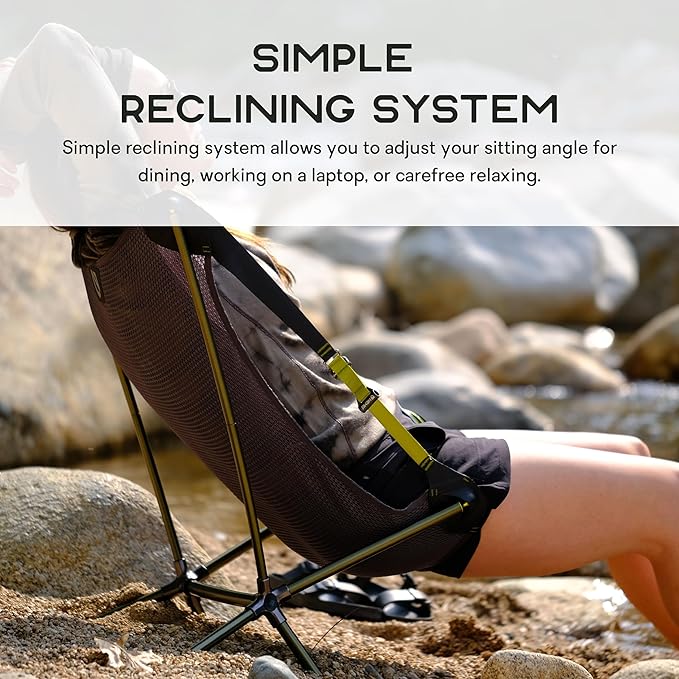 Nemo Moonlite Reclining Camp Chair - Hazy Aqua