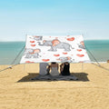Elephant Camping Sun Shelter Beach Tent Portable Beach Sun Shade Outdoor Canopy for Camping Trips Fishing Picnic