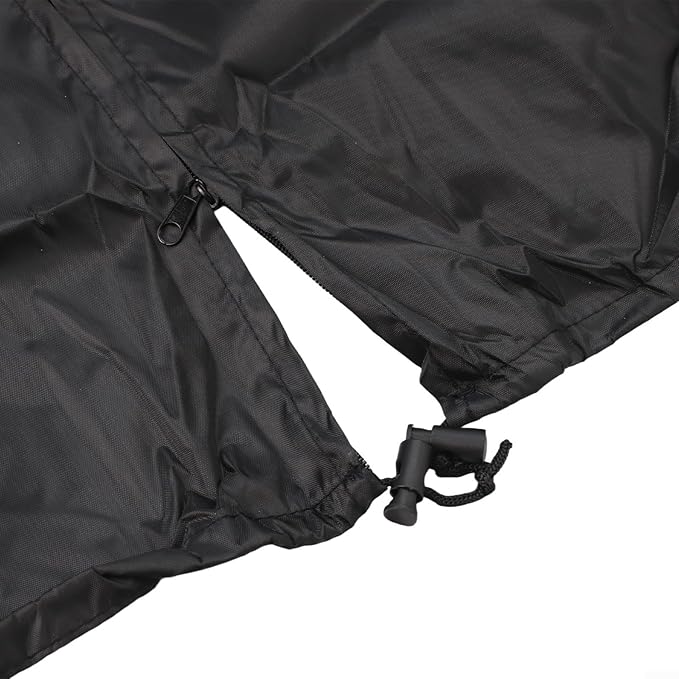 Transparent PVC Mesh Storage Cover for 48x18x72 Inch Racks Water Resistant Shelving Unit Protector with 3-Way Zipper See-Through Design for Outdoor Storage Rack Black