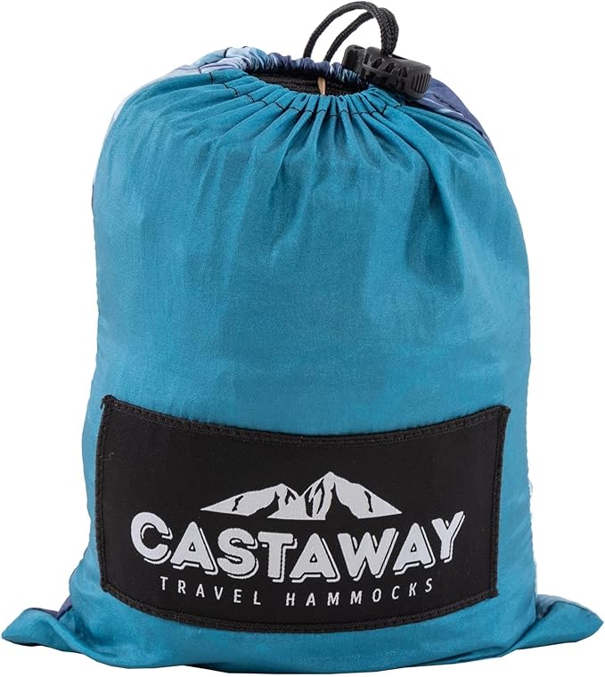 Castaway Travel Hammocks Double Jellyfish Camping Hammock with 2 Tree Straps Triple Stitched Durable Nylon Material Compact Design for Backpacking Travel Beach Backyard Patio Hiking