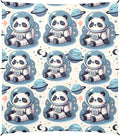 Camping Sun Shelters Sleeping Panda in Space Suits and Planet Beach Canopy 126 * 110.2in