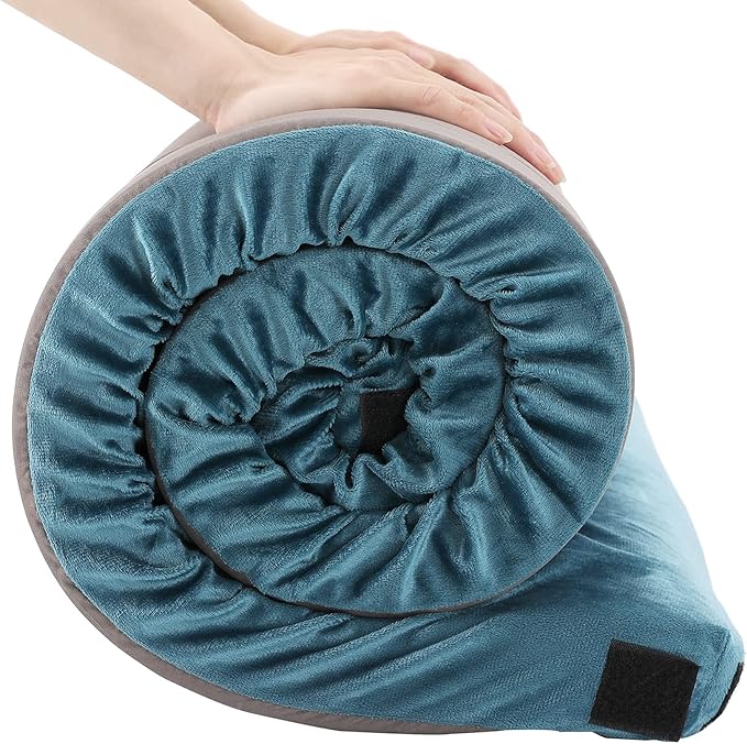 Foam Camping Mattress - Roll Up Sleeping Mat for Cot Foam Sleeping Pad for Camping with Cover for Kids Adults Portable Camping Mat Camping Pad for Bed Car