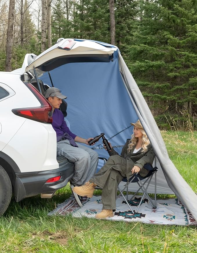 JOYTUTUS Camping Privacy Shelters Hatchback Changing Room with Magnets &amp Suction Cups Easy Setup SUV Tailgate Tent Waterproof Car Cabana for Camping Beach Picnic Toilet Fits SUV Van Truck