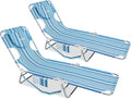 Beach Lounge Chair Outdoor Chaise Lounger with Face Hole 5-Position Reclining Beach Chair Face Down Tanning Chair with Carry StrapSide Pocket Portable Camping Cot for PatioPoolside