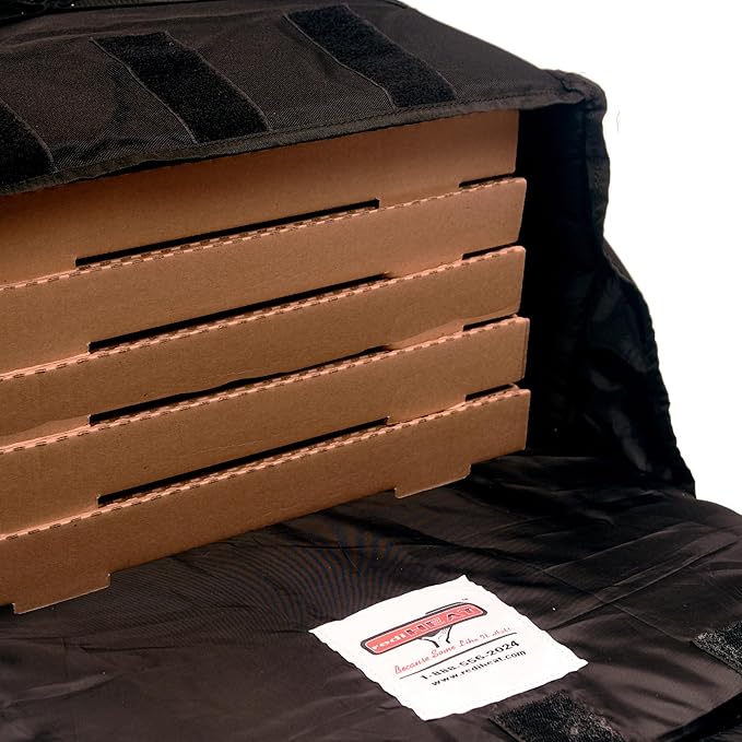 Standard Professional Thermal Pizza Warmer Bag Hot Pizza Carriers for Transport Holds 5 Pizzas