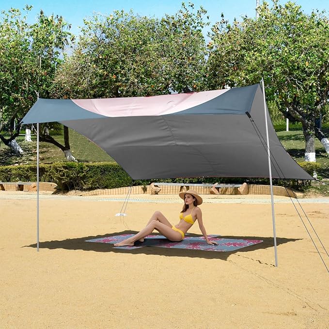 Easter Bunny Rabbit EggsCamping Sun Shelters 9.2 x 10.5 FT Beach Canopy Tent Sun Shade with Carrying Bag for Camping Trips Fishing Backyard Fun or Picnics 21340381