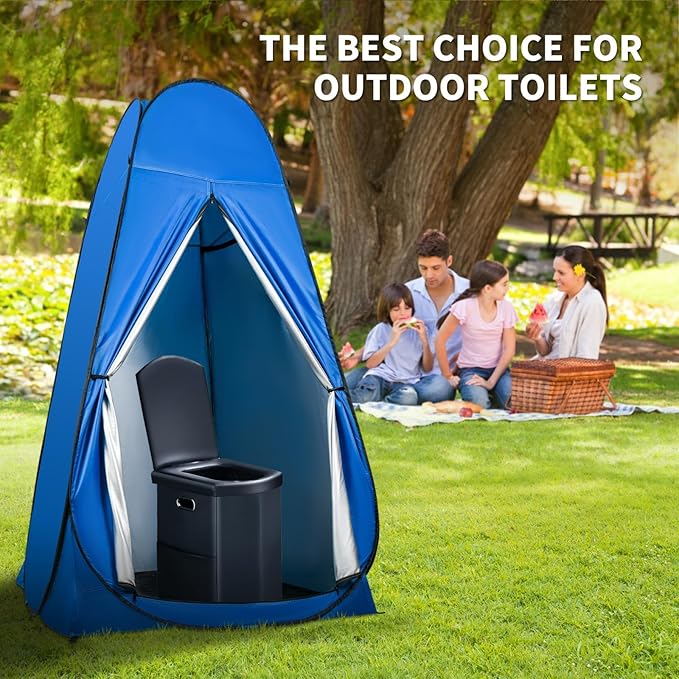 Pop Up Privacy Shower Tent Outdoor Portable Changing Tent Camping for Camping Beach Toilet Shower Bathroom Changing Room Sun Shelter with Window with Carry Bag