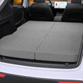 Ferlizer 4 Memory Foam Camping Mattress for Tesla Model 3 74 x 43 Foldable Car Sleeping Pad with Plush Washable Cover CertiPUR-US Certified Grey