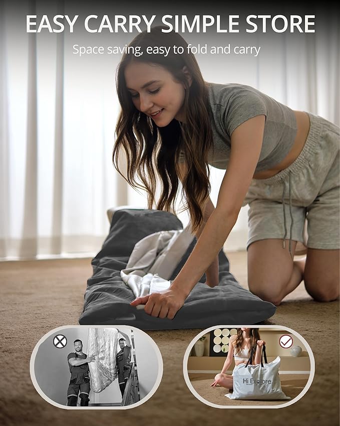 Air Mattress Full with Built in Pump Raised with Comfort Plush Inflatable Blow Up Mattress for Home Guests Camping (Grey 10” Height)