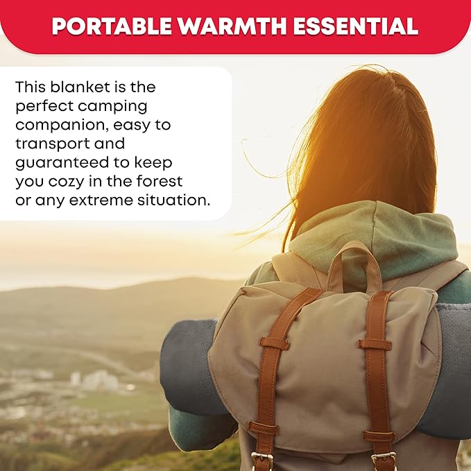 Ever Ready First Aid Military Wool Blanket - 95% Wool Washable Perfect for Outdoors Picnics Travel Car &amp Bushcraft Emergency Blanket 96 x 108 8.45 lbs. - Grey - King Size