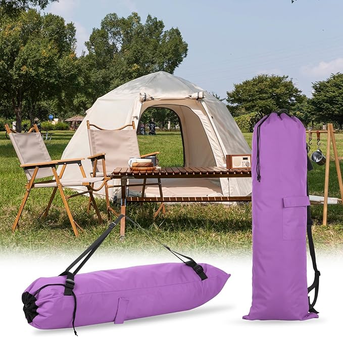 PATIKIL Foldable Camp Chair Replacement Bag Camping Chairs Folding Chair Carry Bag with Adjustable Shoulder Strap for Outdoor Camping Fishing Storage Purple