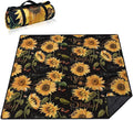 Extra Large Picnic Blankets Waterproof Foldable (80 x 80) Beach Blanket Waterproof Sandproof3-Layer Thicking Mat Outdoor Packable Camping Blanket