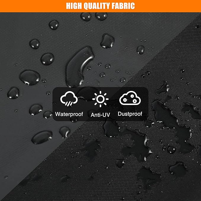 REDCAMP Black-2 Pack Folding Table Storage Bag Waterproof Carry Bag with Handles for Folding Picnic Camping Card Table Black 26 D x 5 W x 24 H