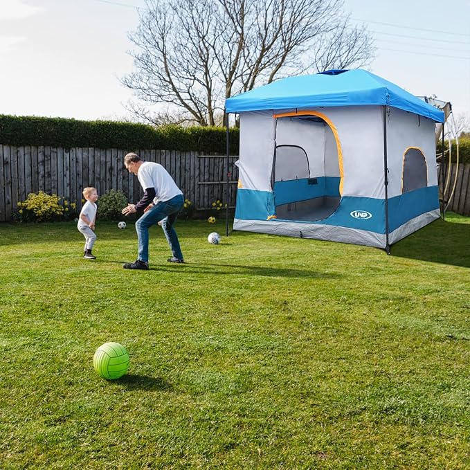 UNP Camping Canopy Tent - Inner Tent for 10' x 10' Pop Up Canopy Simple Installation Fully Vented Roof Enclosed Canopy Space Ocean Blue (Frame NOT Included)