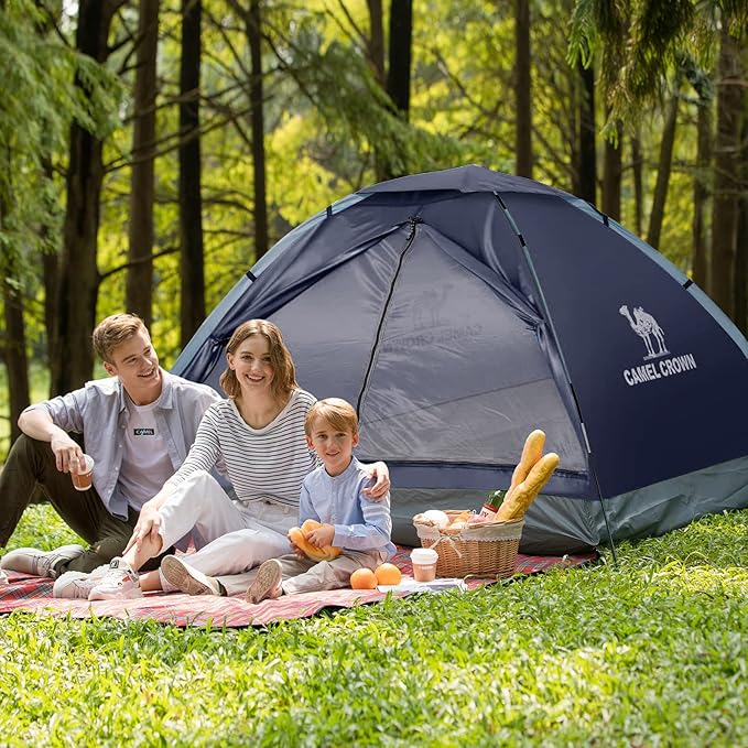 CAMEL CROWN Tents for Camping 2/3/4/5 Person Camping Dome Tent WaterproofSpacious Lightweight Portable Backpacking Tent for Outdoor Camping/Hiking