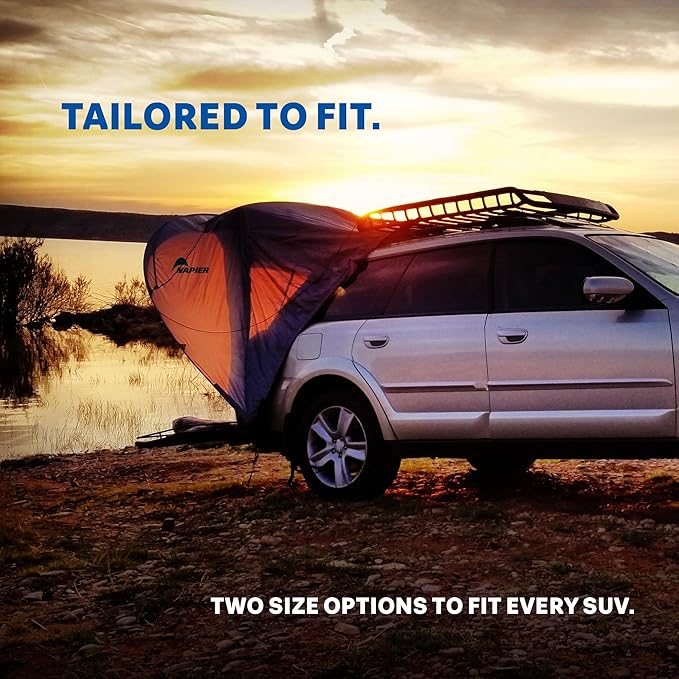 Napier Sportz Cove | SUV Tailgate Tent with Awning | Fits Small to Large SUVs | Easy 5-Minute Setup | Sun Protection &amp Privacy Shelter for Camping Tailgating Road Trips