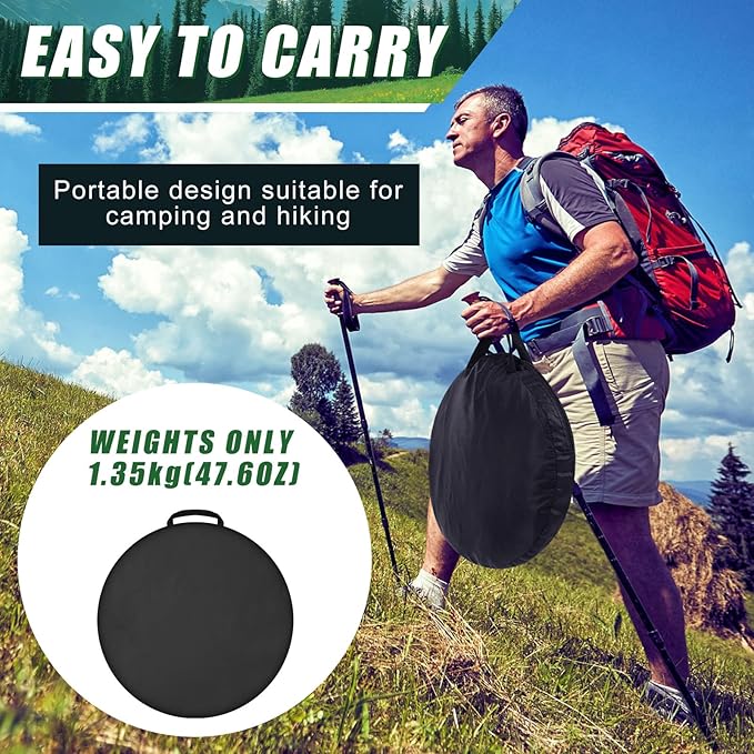 2 Pcs Pop up Mosquito Net Tent for Camping Outdoor 86. 6 x 39. 4 x 37. 4 Inch Foldable One Person Pop Tent Waterproof Freestanding Insect Bug Net for Summer Camps Camping Hiking Outdoor