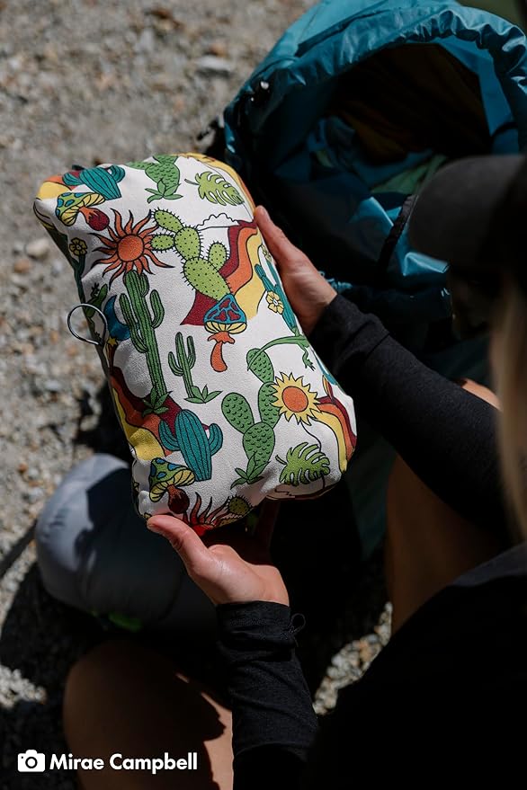 Therm-a-Rest Compressible Cinch Camping and Backpacking Pillow Small - 12 x 16 Inch Desert