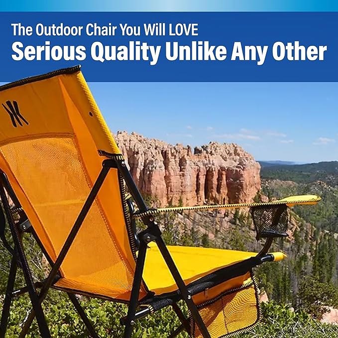Kijaro Dual Lock Folding Camp Chairs - Versatile for Sports Outdoors &amp Lawns - Locks Positions - Maldives Blue