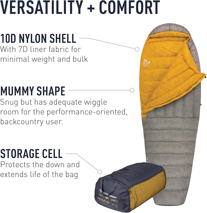 Sea to Summit Spark Ultralight Down Sleeping Bag 40-Degree Long