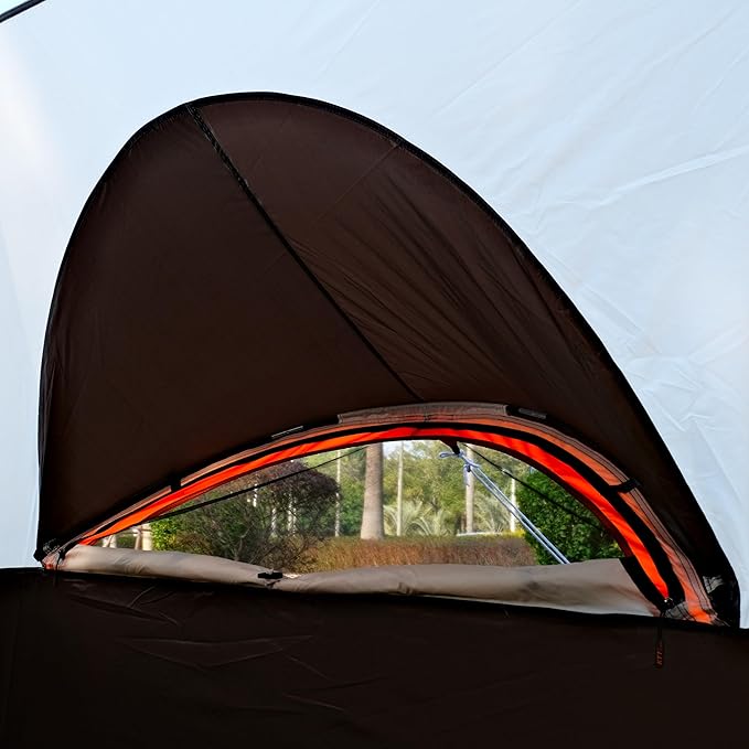 KTT Extra Large Tent 10-12-14 Person(Style-B)Family Cabin Tents2 Rooms3 Doors and 3 Windows with MeshStraight WallWaterproofDouble LayerBig Tent for OutdoorPicnicCampingFamily Gathering