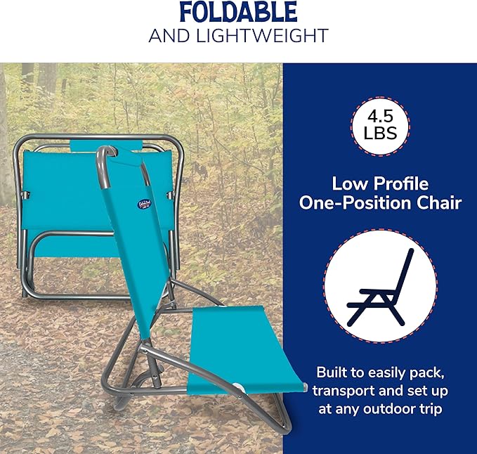 Cabana Beach Folding Beach Chair 1 Position Lightweight and Portable Foldable Outdoor Camping Chair