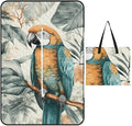 Zipper Birds in The Jungle Style Picnic Mat Suitable for Travel Camping Park Or Home Use
